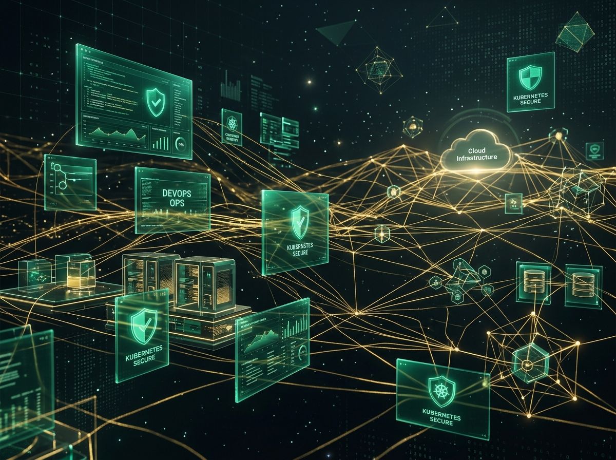 ภาพประกอบสไตล์ Corporate Tech แสดงเครือข่ายข้อมูลที่ซับซ้อนแต่เป็นระเบียบภายใต้การดูแลของผู้เชี่ยวชาญ